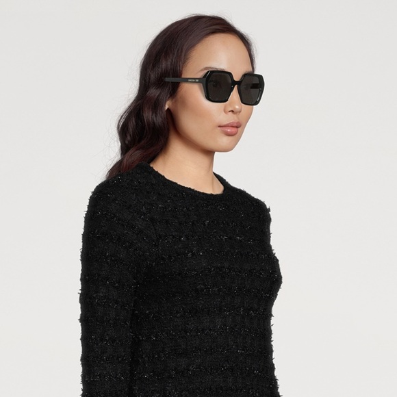 DIOR Midnight Geometric Square Sunglasses - Picture 3 of 4